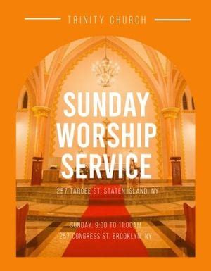 92 Free Church Program Templates to Design and Customize for .
